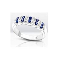 Anello Bliss Donna in Oro bianco Zaffiro 0.66 Ct 3100900-15 - 3100900-15